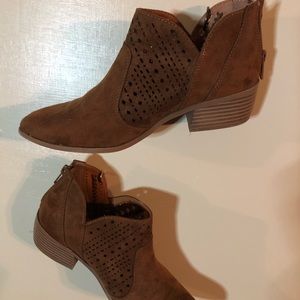 Gently used brown booties